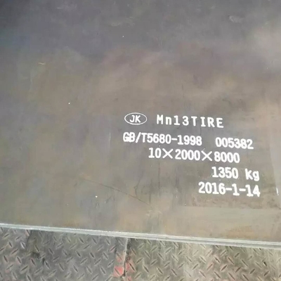 Warmgewalste slijtvaste stalen plaat Mn13 hoog mangaanplaat